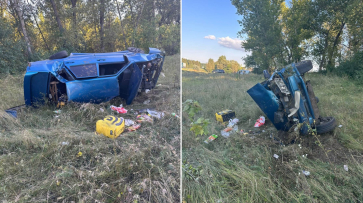 В Воронежской области ВАЗ-2115 вылетел в кювет: пострадали 21-летний водитель и пассажир