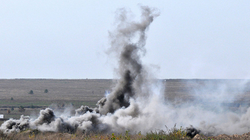 Под Воронежем взорвали два снаряда крупного калибра
