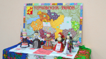 Карту Терновского района из ткани сшили в селе Русаново